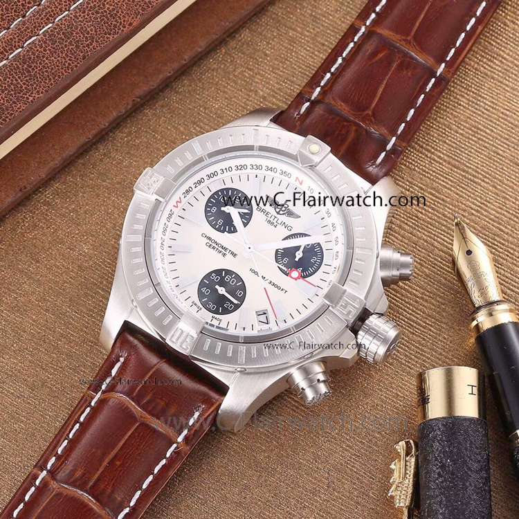 Fake Breitling Avenger Seawolf 1000m Chronograph Watch SS White Fake Breitling Avenger Seawolf 1000m Chronograph Watch SS White